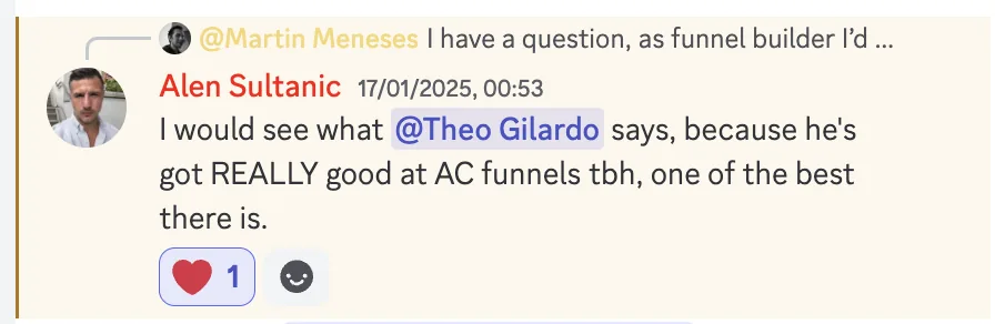 Endorsement: one of the best at AC funnels